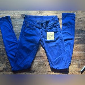 GStar Royal Blue skinny low rise size 26/34